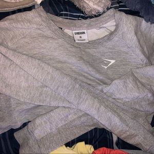 Gray Gymshark Long Sleeve Crop top